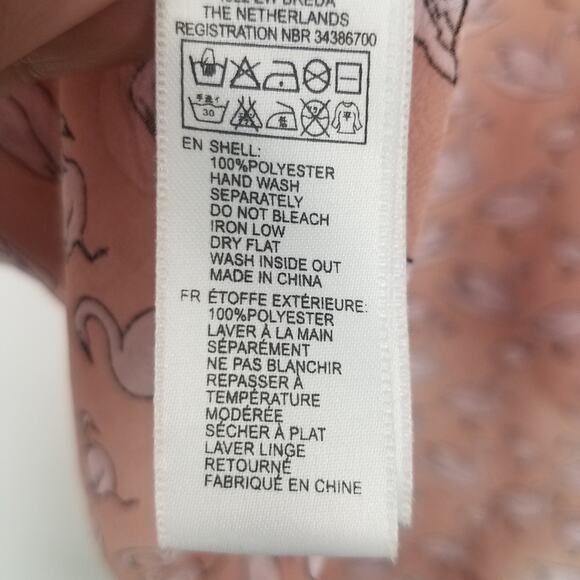 Forever 21 | Light Pink Sheer Top Swans Print - Picture 6 of 6